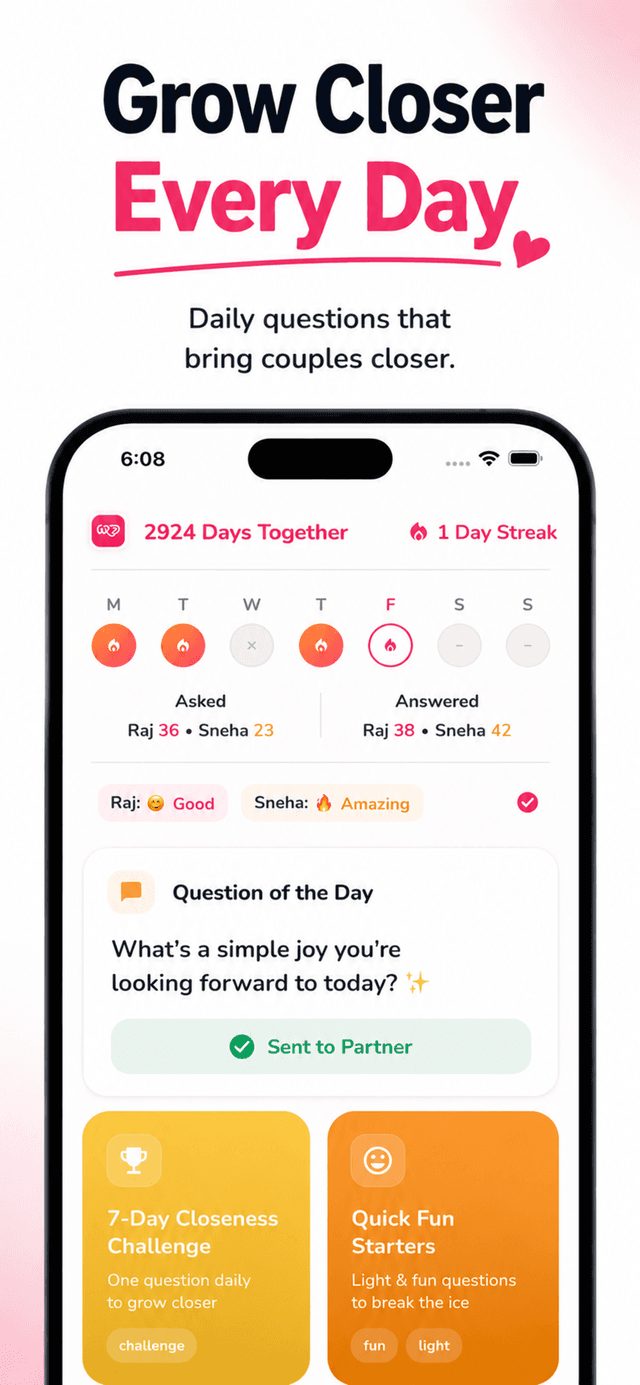 We2 Daily Questions Interface